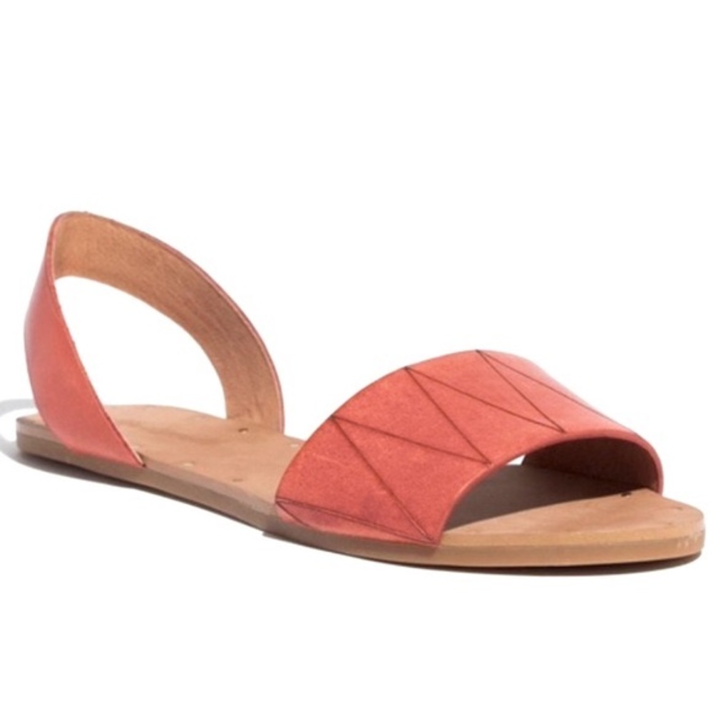 Madewell Rust Colored Slingback Sandal Size 7.5